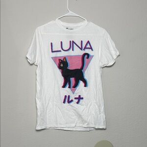 Sailor Moon Luna cat Graphic Tee